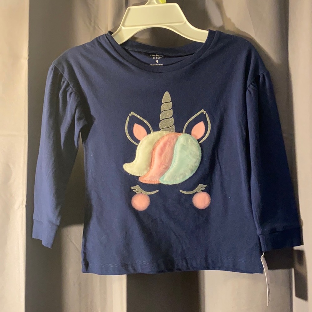 Three Quarter Length Girls Long Sleeve Top
